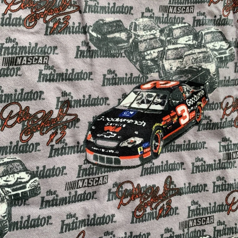 Vtg NASCAR Dale Earnhardt Signature the Intimidator Licensed Cotton Fabric 40x55